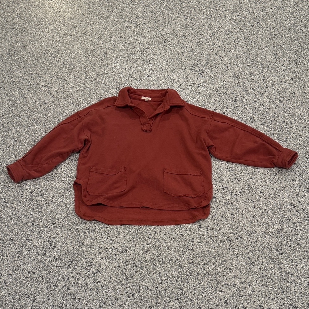Easel Los Angeles Brick Red Pullover